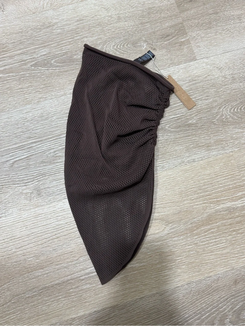 Skims Warp Knit Cover Up Ruched Sarong Cocoa size xxs-small